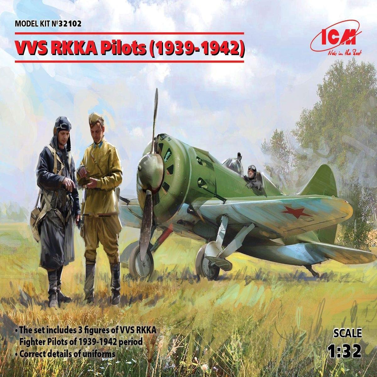 ICM Figuren VVS Rkka Pilots(1939-1942P)(3 Figures