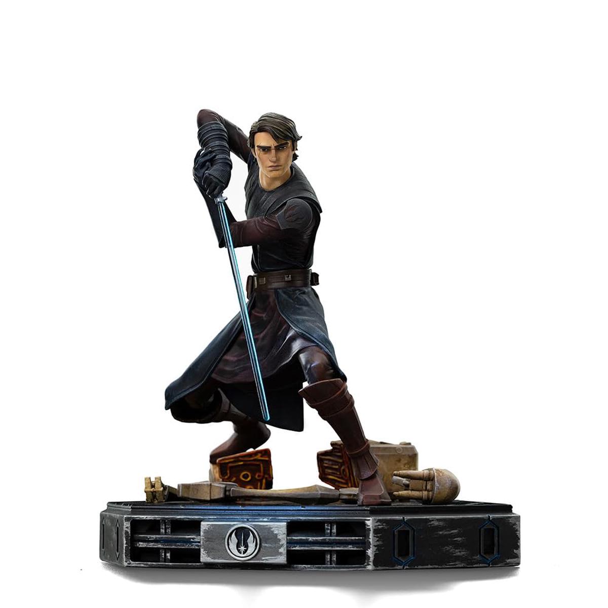 Iron Studios Collectible Statue Art Scale 1/10 Anakin Skywalker Star Wars: Clone Wars Polystone Resin Multicolor 7.5 inches