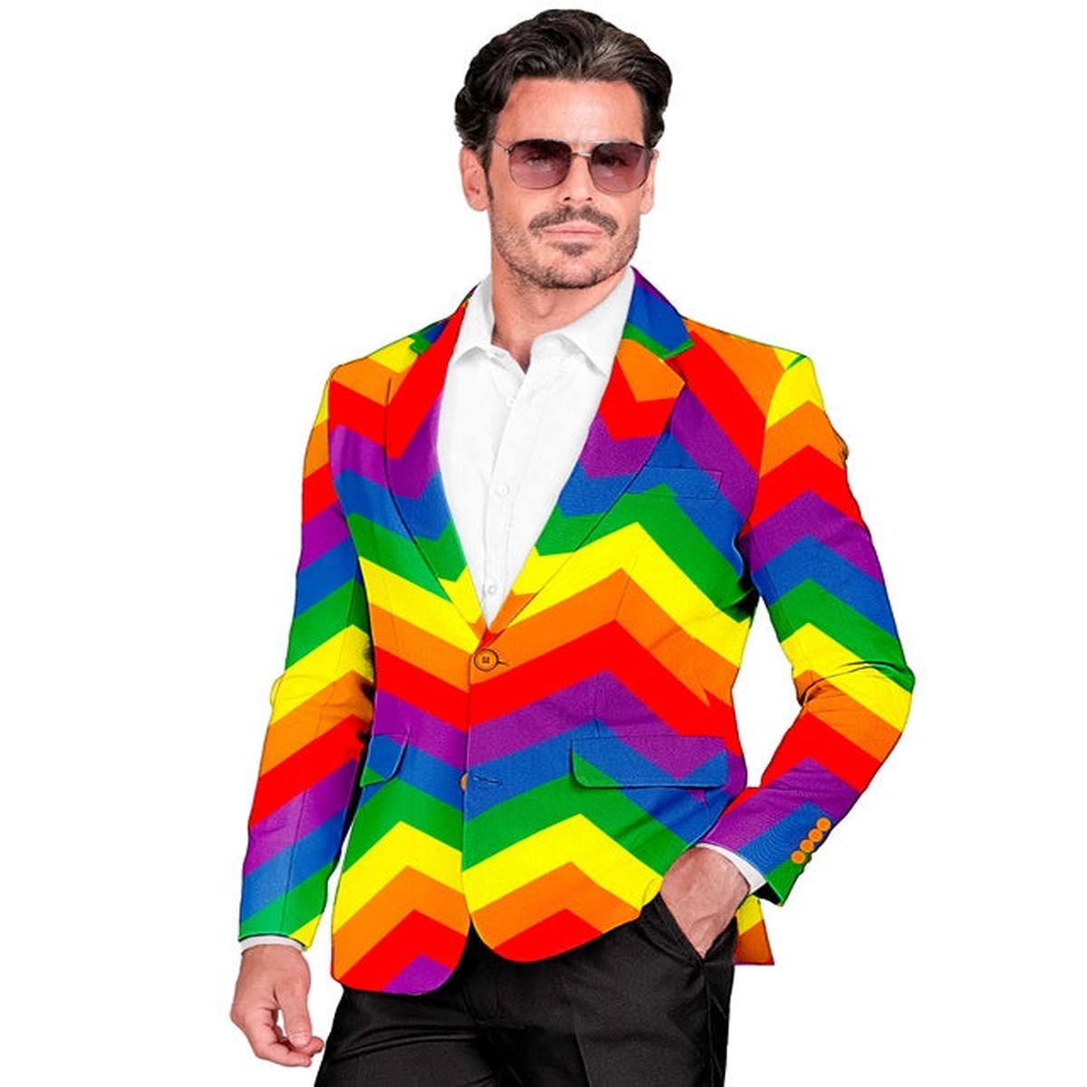 Widmann Rainbow Party Fashion Jacket (Jacket) (S) Rainbow
