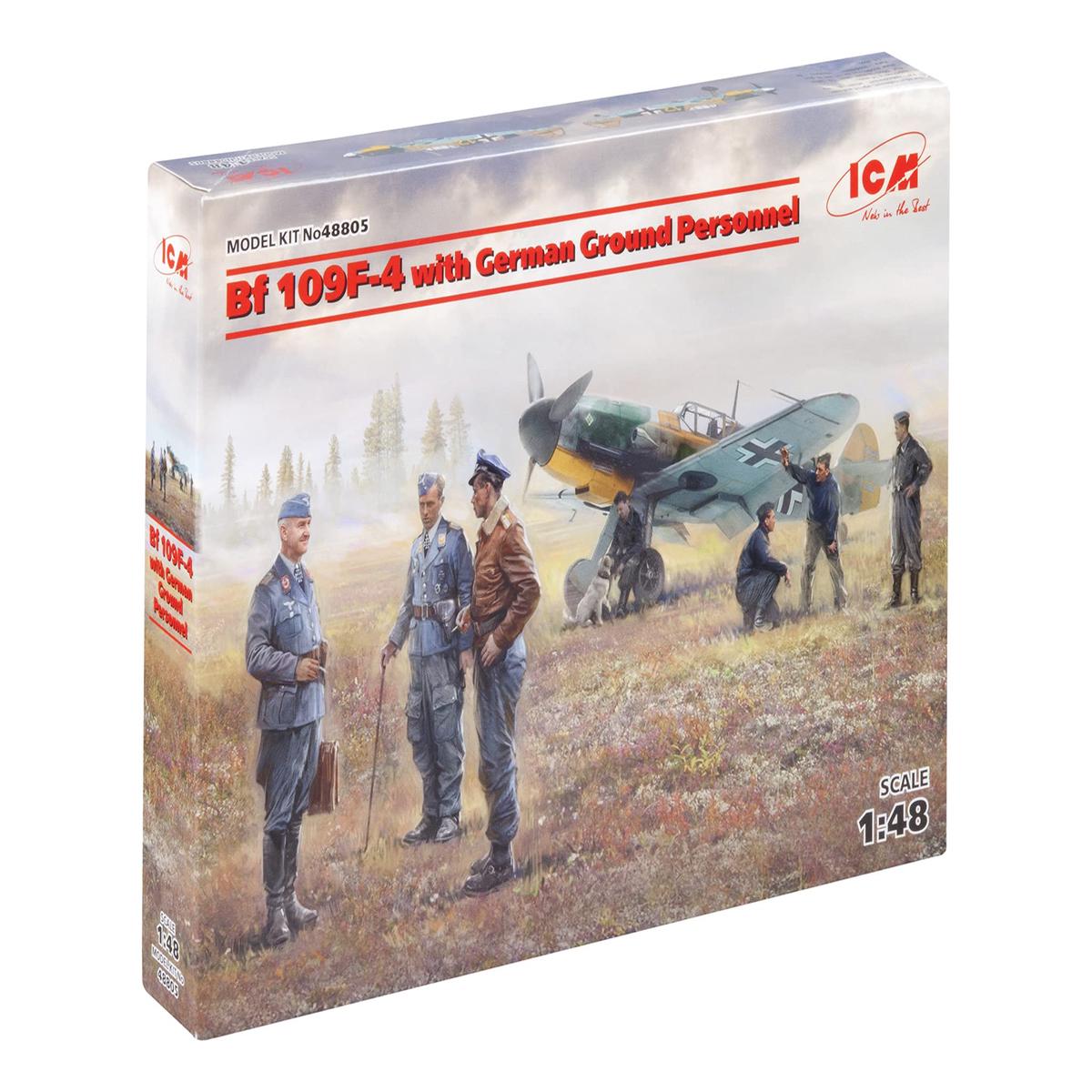 ICM ICM48805 1:48-BF 109F-4 con Personale Tedesco di Terra