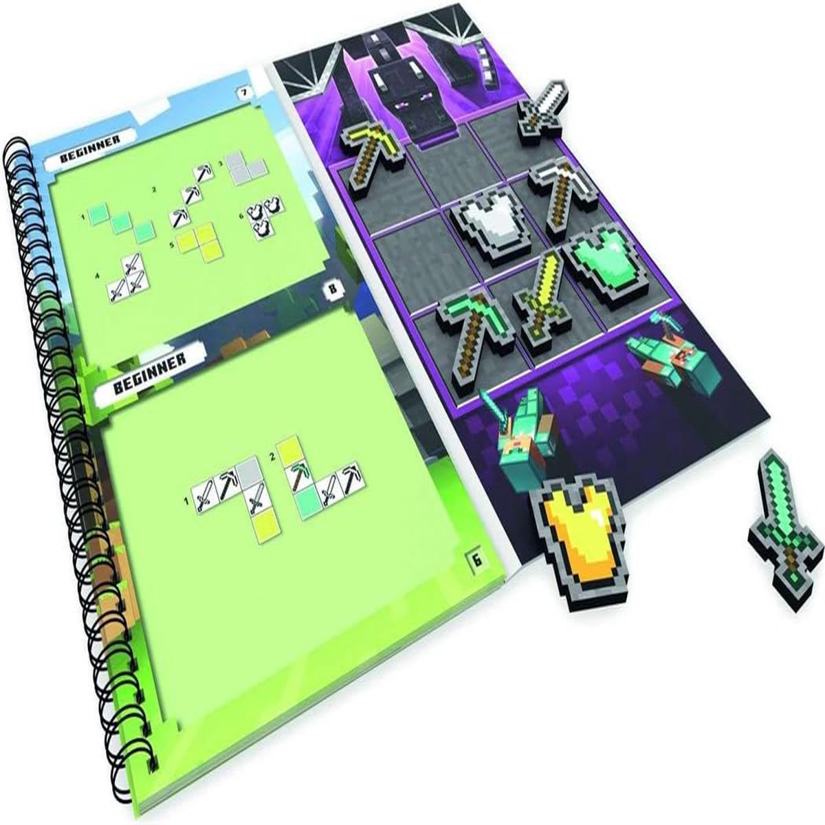 ThinkFun - 76402 - Minecraft - Das magnetische Reisespiel. Perfekt fr die Reise und als Geschenk! Ein Logikspiel nicht nur fr Minecraft-Fans: Logisches Deduktionsspiel