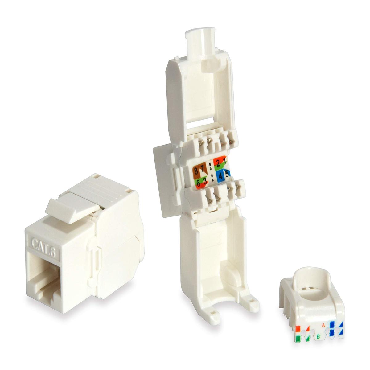 EQUIP 769216 KEYSTONE JACK CAT.6 CONEXIN CONJUNTO DE 8 UNIDADES