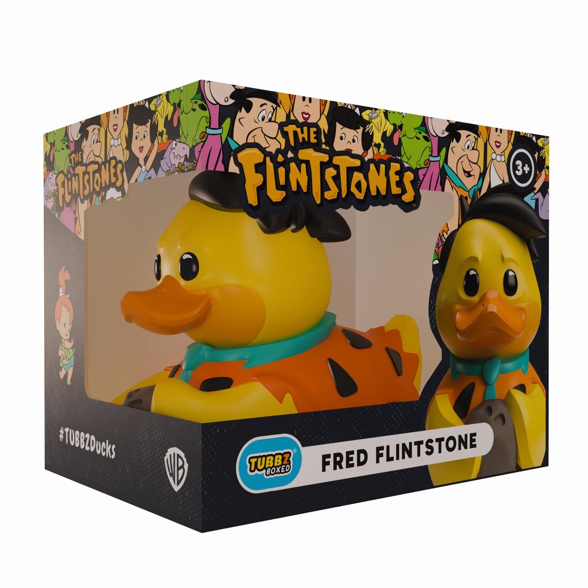TUBBZ Boxed Edition: Flintstones - Fred Flintstone Cosplaying Rubber Duck Vinyl Figure  Official Collectible for Fans of Flintstones