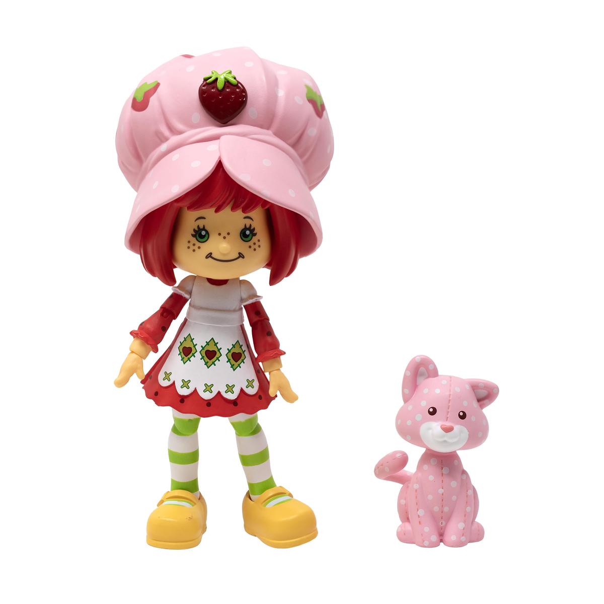Boss Fight Studio Classica statuetta di torta alla fragola  da collezione profumata con cappello rimovibile e compagno animale  scala 1:12