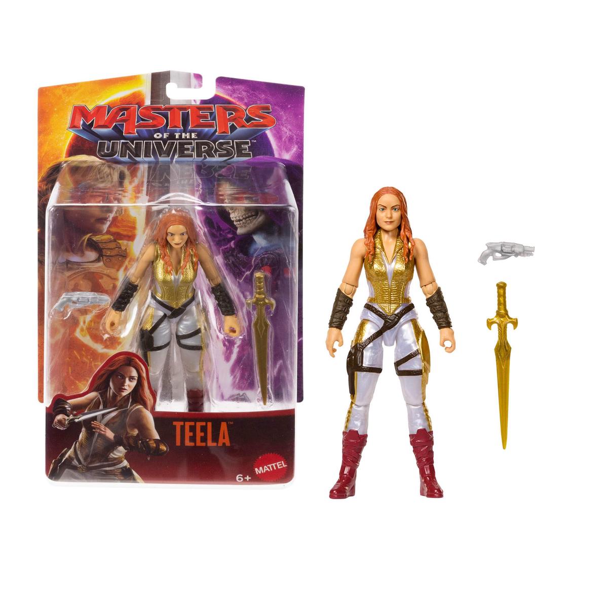 Masters of the Universe - Teela Dea Guerriera, action figure articolata con spada inclusa, ispirata a Camila Mendes dal film Masters of the Universe 2026, 6+ anni, JKH90