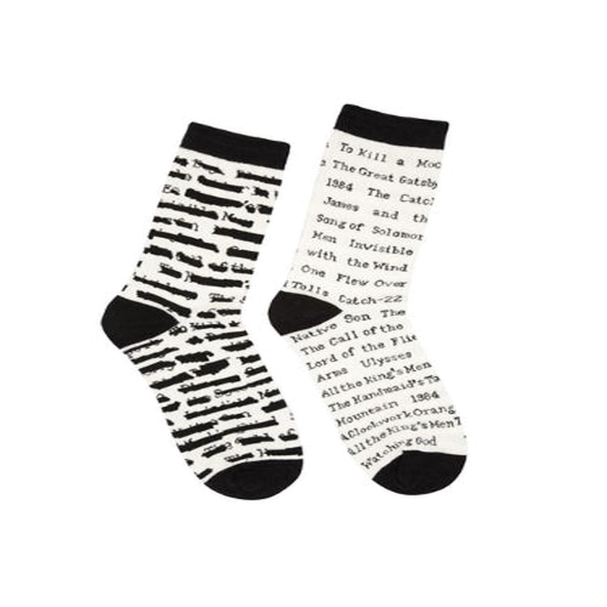 Banned Books Socks Large