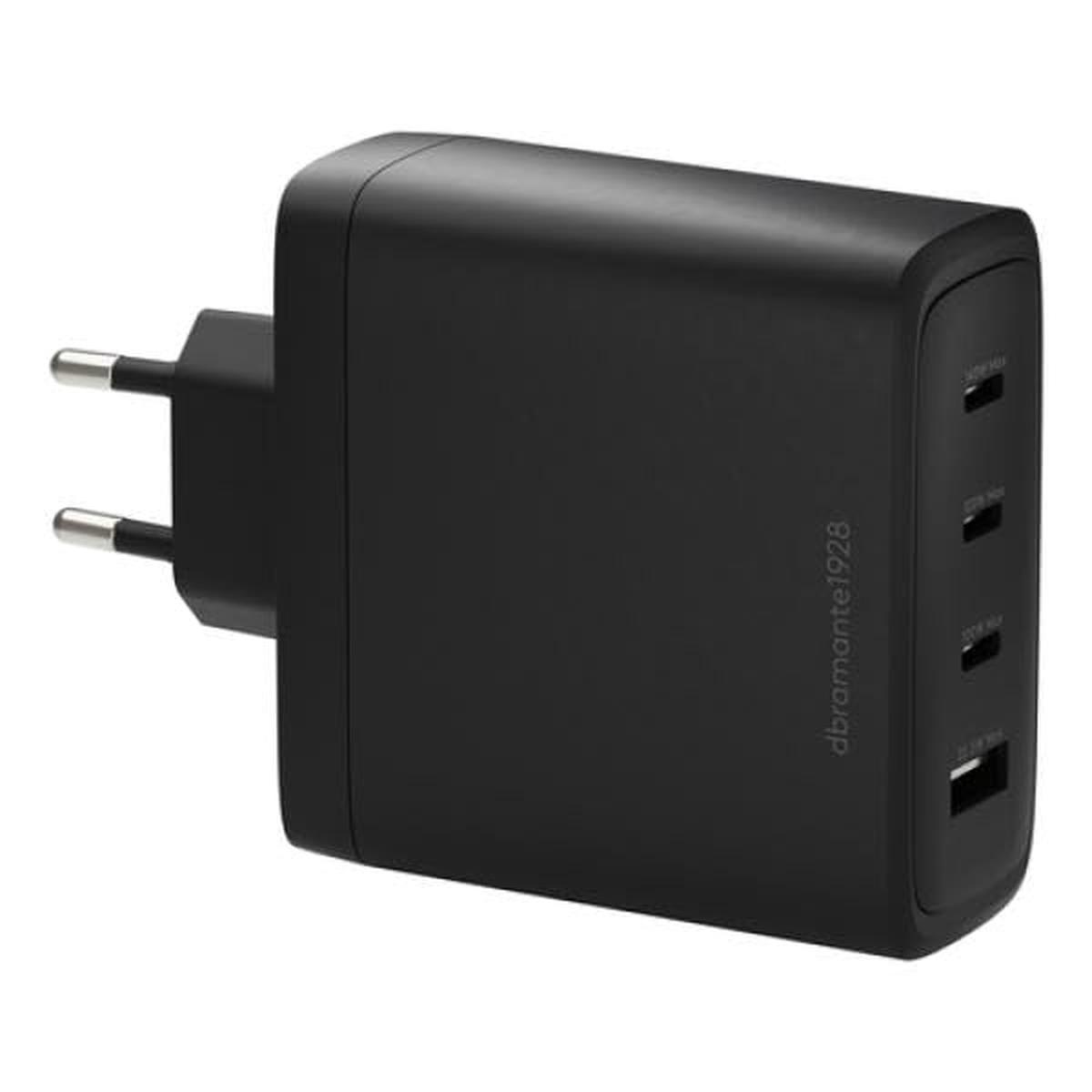 Dbramante1928 - Eu Wall Charger - 3Xusb-C 140W + 1Xusb-A - Blk