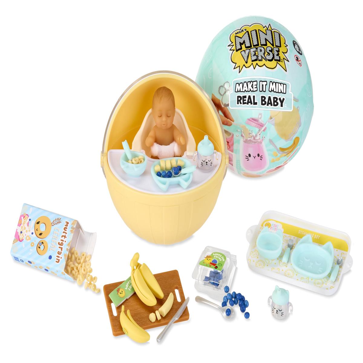 MGA's Miniverse Make It Mini Collectibles - Blind Packaging, DIY,Food, Bottles, Replica Food, Not Edible, Collectors, Toy for Girls, Realistic Miniature Baby, Gifts 8+