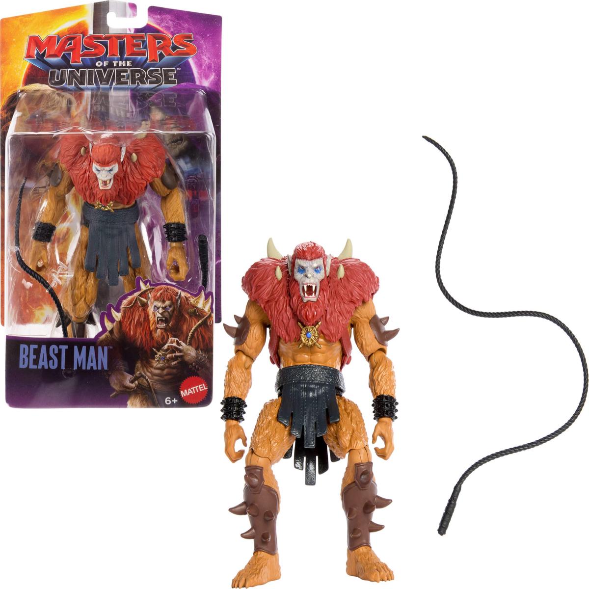 Masters of the Universe - Beast Man, action figure articolata del malvagio seguace peloso, design dettagliato ispirato al film Masters of the Universe 2026, 6+ anni, JKH91